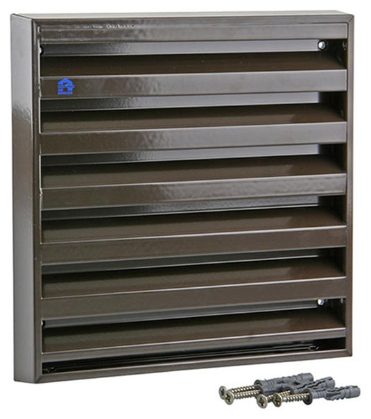 Renson 1006237 - muurrooster opbouw 431 alu ral8019 225x225mm | 2 stuks