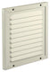 Renson 1006342 - schoepenrooster + kader + mug.opbouw 437 ral9010 150x150mm | 2 stuks