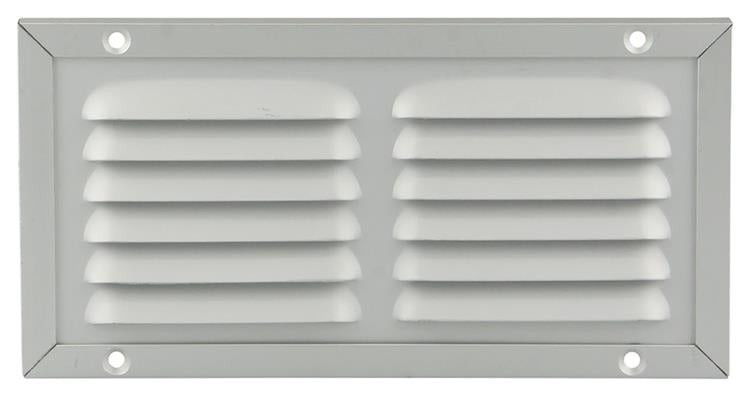 Afbeelding laden in galerijviewer, Renson 1006344 - schoepenrooster + kader + mug.opbouw 437 f1 200x100mm | 2 stuks

