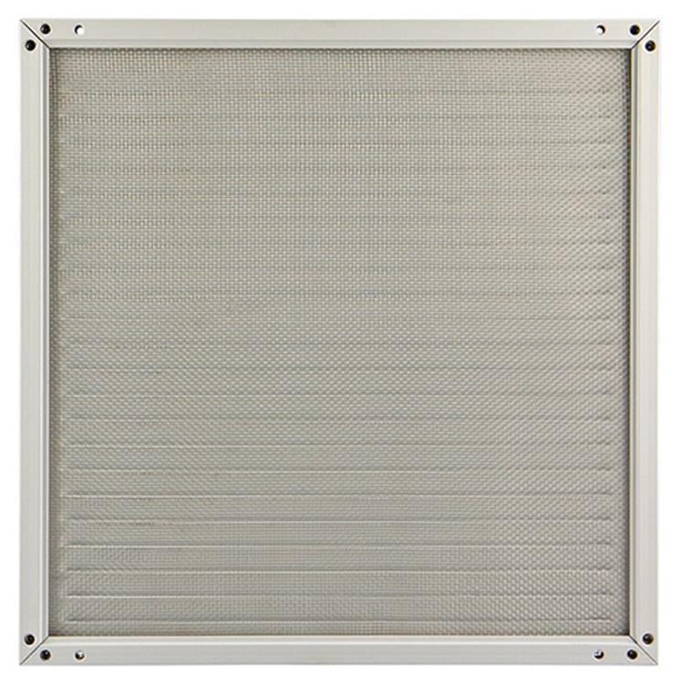 Afbeelding laden in galerijviewer, Renson 1006354 - schoepenrooster + kader + mug.opbouw 437 ral9010 300x300mm | 2 stuks
