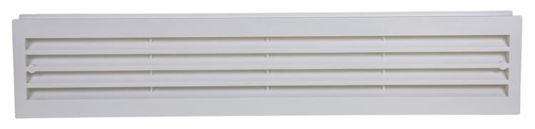 Afbeelding laden in galerijviewer, Renson 1006739 - deurrooster pvc 761 wit 450x90mm | 1 stuks
