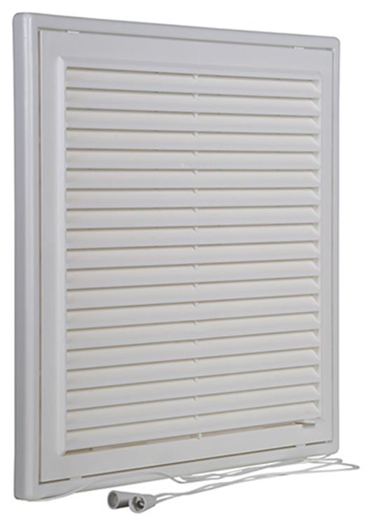 Afbeelding laden in galerijviewer, Renson 1006742 - rooster pvc 732 wit 250x250mm | 1 stuks
