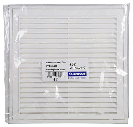 Renson 1006742 - rooster pvc 732 wit 250x250mm | 1 stuks