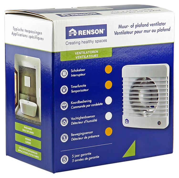 Afbeelding laden in galerijviewer, Renson 1006468 - mech. vent. bewegingssensor 7502m wit ø 125 | 2 stuks
