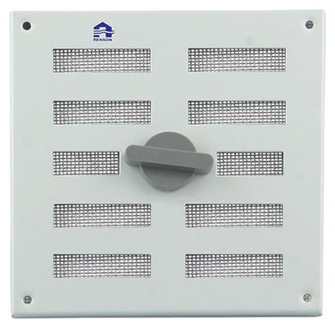 Renson 1006325 - regelbare rooster opb. 4037 alu ral 9010 155x155mm | 2 stuks