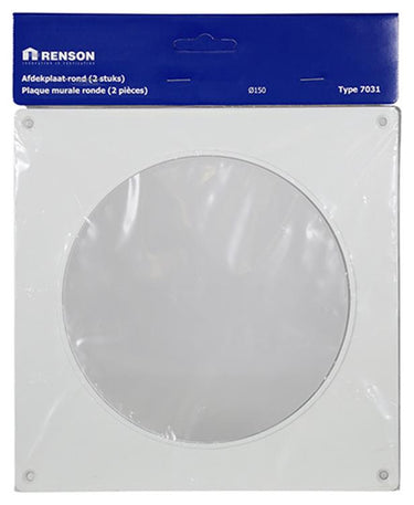 Renson 1006428 - set 2 st.pvc afdekplaten 7031 wit ø 150 | 5 stuks