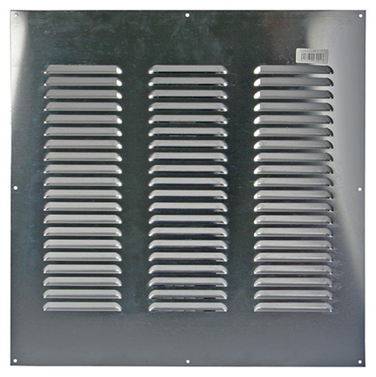 Afbeelding laden in galerijviewer, Renson 1006321 - schoepenrooster vlak alu f1 500x500mm | 5 stuks
