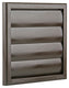 Renson 1006375 - dampkaprooster opbouw 733 pvc ral 8019 187x187mm | 2 stuks