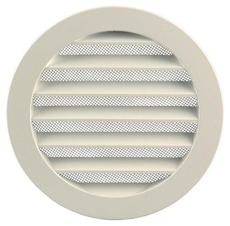 Afbeelding laden in galerijviewer, Renson 1006265 - ronde rooster inbouw 434 r alural 9010 ø 150 | 10 stuks
