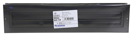 Renson 1006608 - deurrooster. 461 ral 8019 425x76mm | 2 stuks