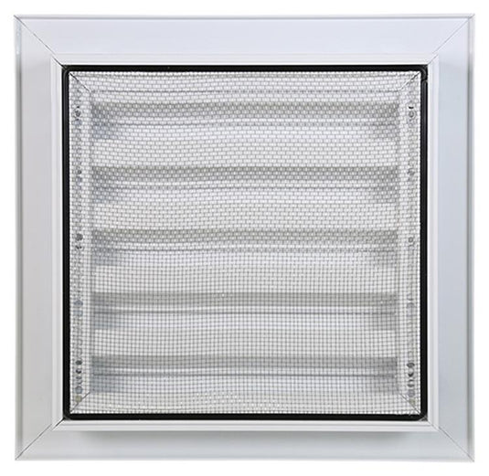 Renson 1006610 - inbouw muurrooster 411 ral 9010 200x200mm | 2 stuks