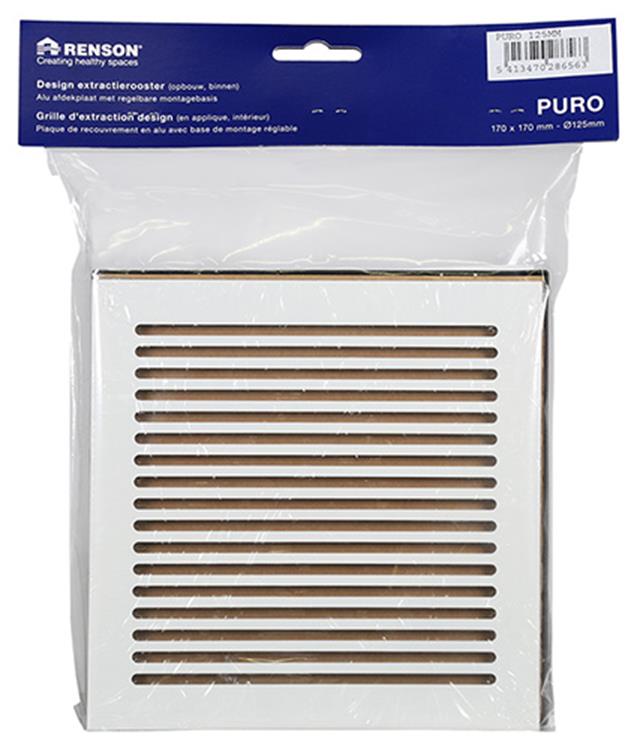 Afbeelding laden in galerijviewer, Renson 1048750 - regelbaar extractierooster design afwerking dia 125 | 2 stuks
