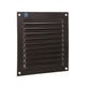 Renson 1061637 - opbouw schoepenrooster 436 150x150 ral 9005 zwart | 10 stuks