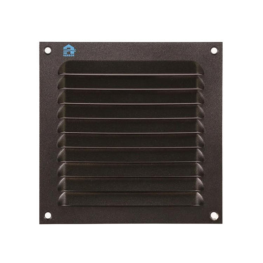 Renson 1061637 - opbouw schoepenrooster 436 150x150 ral 9005 zwart | 10 stuks