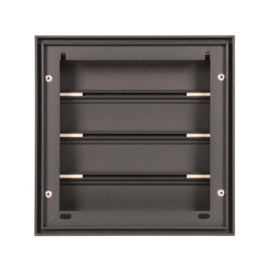 Renson 1062417 - vrac opbouw dampkaprooster alu433 (173x173) structuur 7016 | 2 stuks