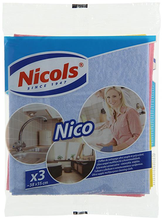 Afbeelding laden in galerijviewer, Nicols 1010033 - viscose vaatdoek nico 3st | 40 stuks
