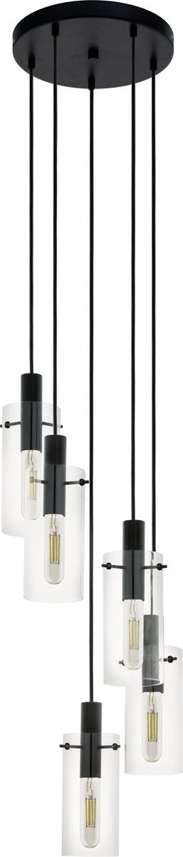 Eglo montefino hanglamp - e27 - ø 35 cm - zwart
