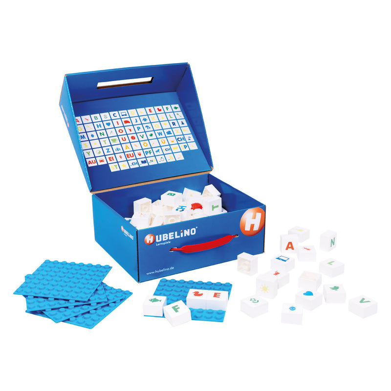 Afbeelding laden in galerijviewer, Hubelino Letters Leren Leerblokken, 85dlg.

