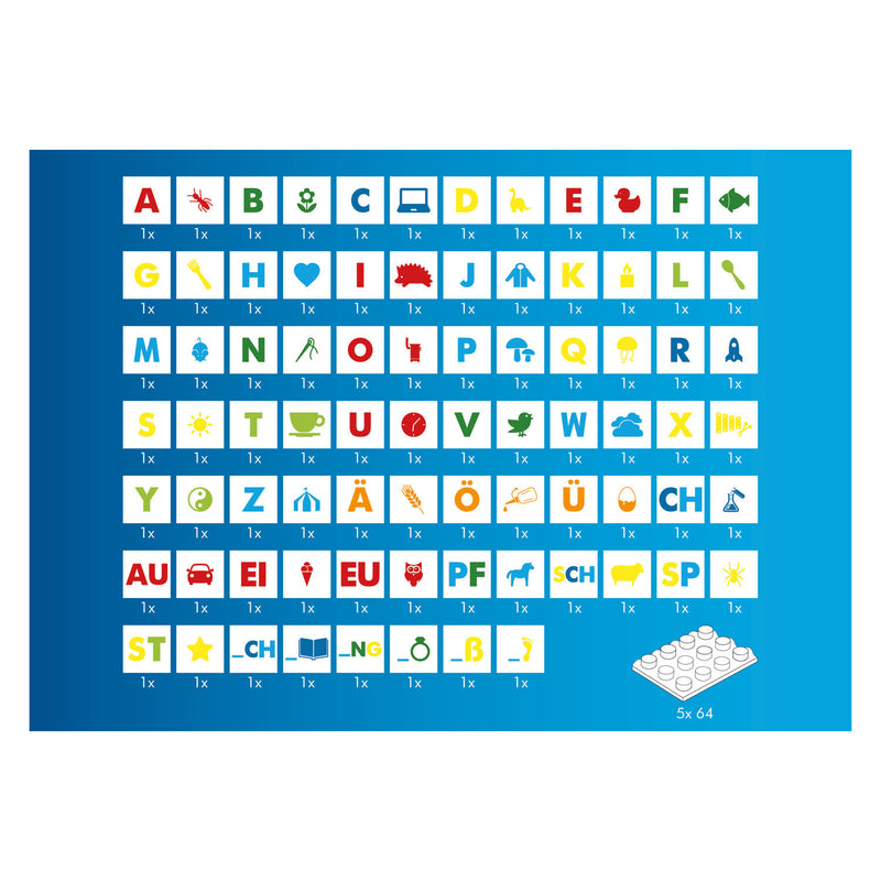 Afbeelding laden in galerijviewer, Hubelino Letters Leren Leerblokken, 85dlg.
