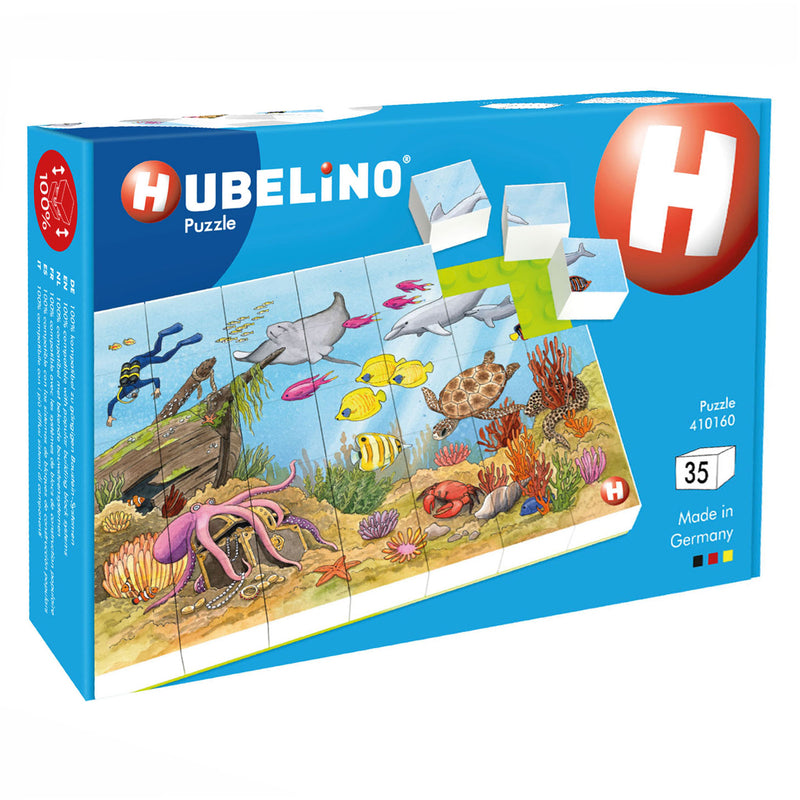 Afbeelding laden in galerijviewer, Hubelino Blokpuzzel Onderwaterwereld, 35st.
