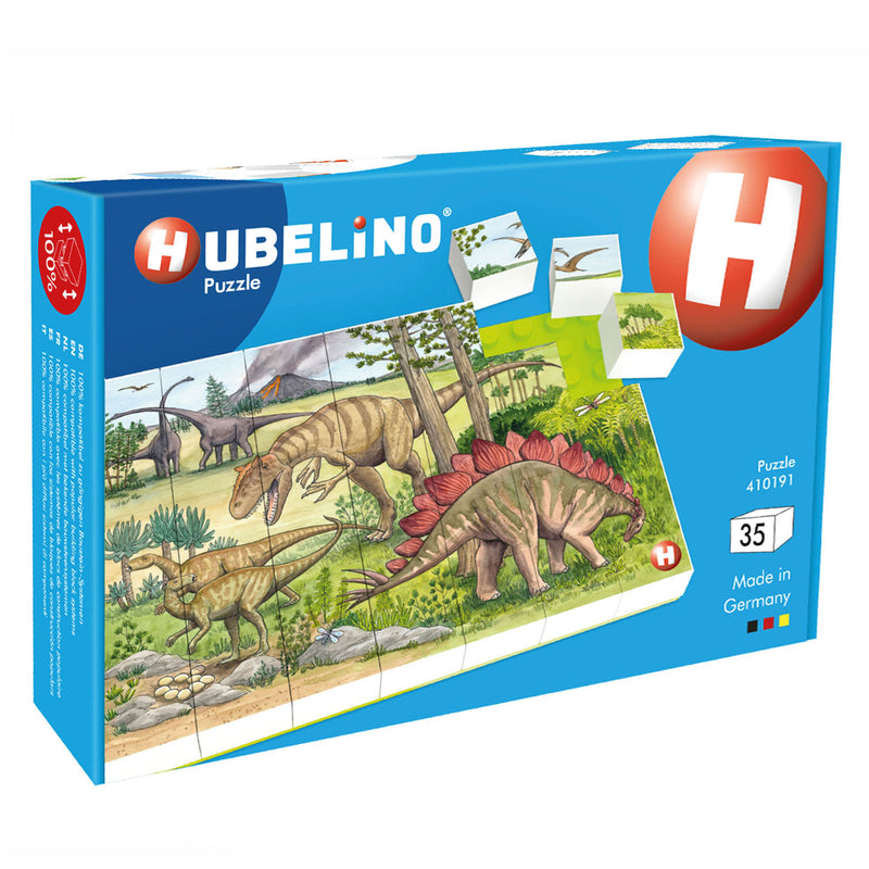 Afbeelding laden in galerijviewer, Hubelino blokpuzzel dinosaurus wereld - 35st.
