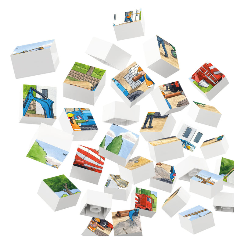 Afbeelding laden in galerijviewer, Hubelino Blokpuzzel Op de Bouwplaats, 35st.
