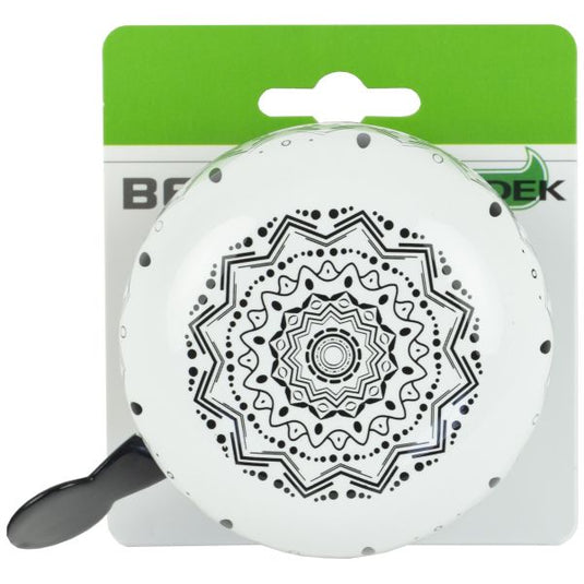 Widek ding dong bel groot mandala zebra black op kaart