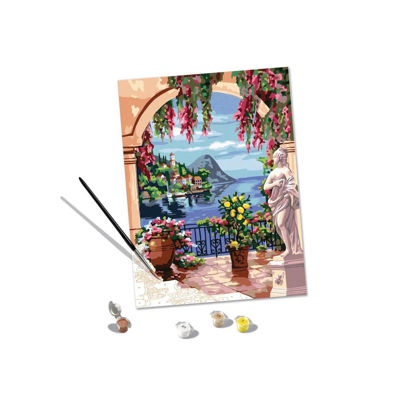 Afbeelding laden in galerijviewer, Ravensburger schilderen op nummer set - lago maggiore kunstpakket.
