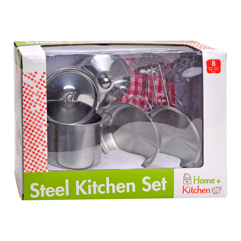 Afbeelding laden in galerijviewer, Johntoy home kitchen pannenset, 8dlg.
