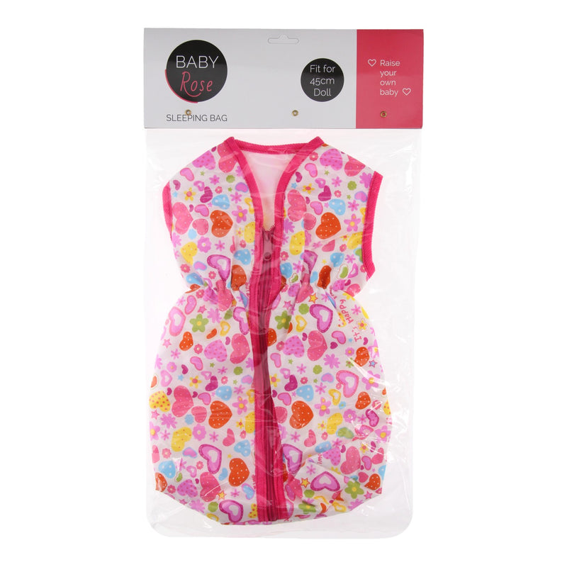 Afbeelding laden in galerijviewer, Johntoy slaapzak babypop rose 38 cm roze
