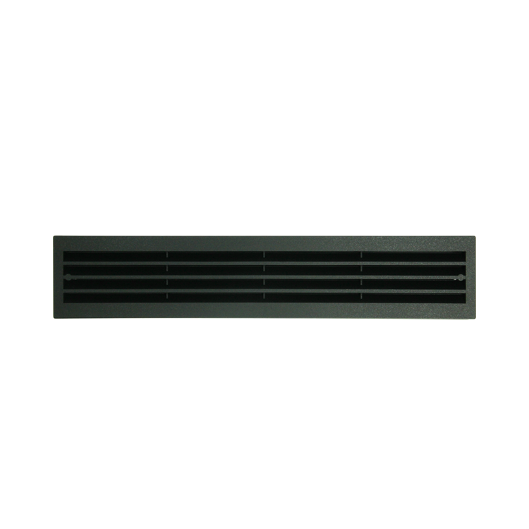 Afbeelding laden in galerijviewer, Renson 1069741 - deurrooster pvc 761 450x90 zwart | 2 stuks
