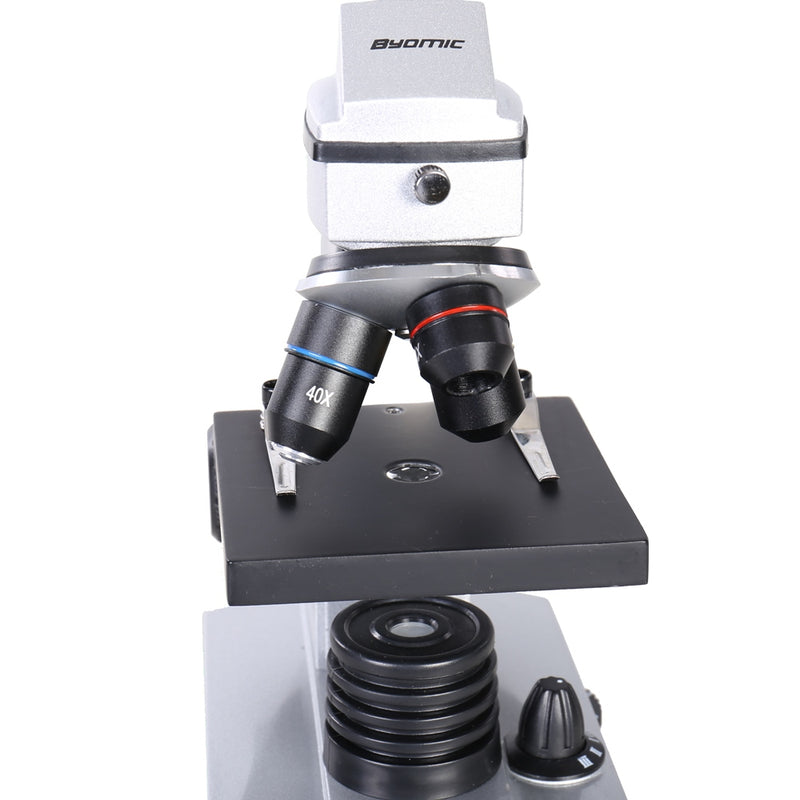Afbeelding laden in galerijviewer, Byomic Beginners Microscoopset 40x - 1024x in Koffer
