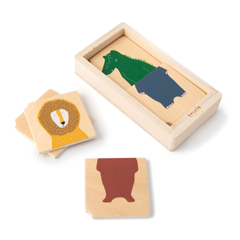 Afbeelding laden in galerijviewer, Trixie houten combo puzzel dieren
