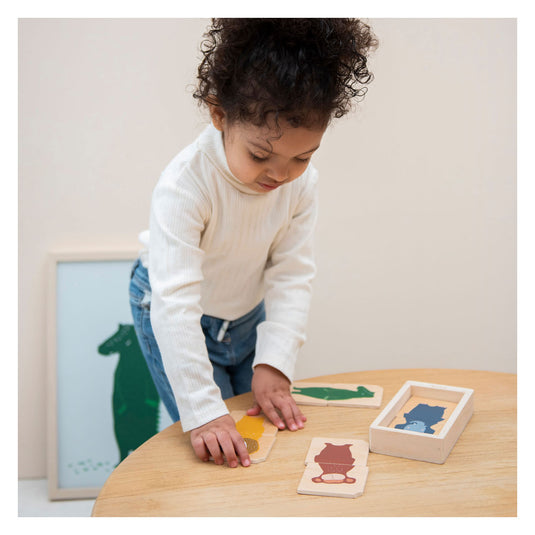 Trixie houten combo puzzel dieren
