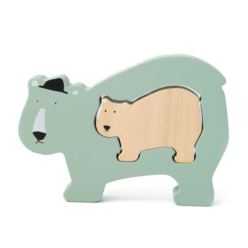Afbeelding laden in galerijviewer, Trixie Houten Babypuzzel Mr. Bear
