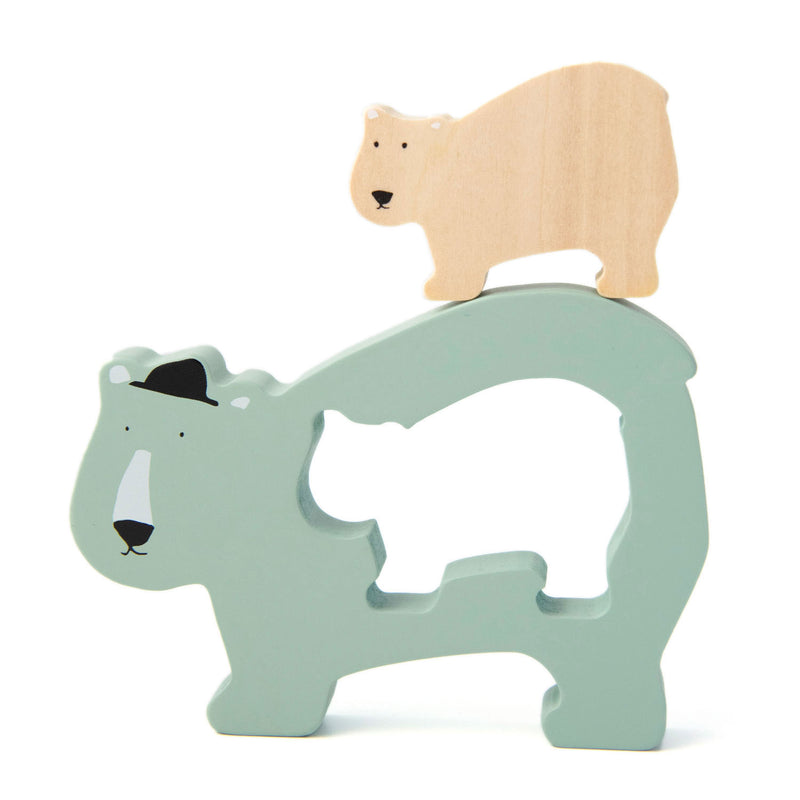 Afbeelding laden in galerijviewer, Trixie Houten Babypuzzel Mr. Bear
