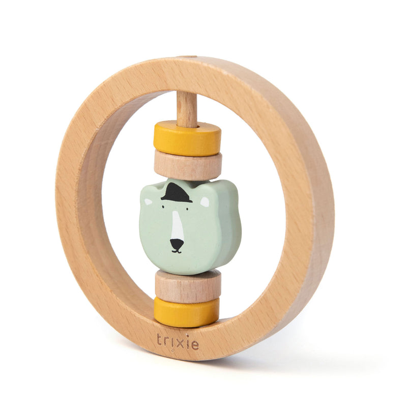 Afbeelding laden in galerijviewer, Trixie Houten Rammelaar Rond Mr. Bear
