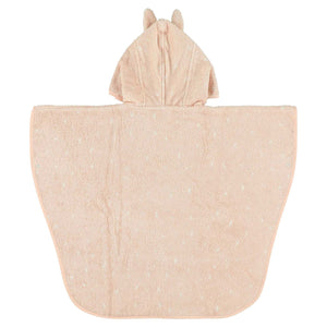 Trixie poncho - mrs. rabbit - 100% biologisch katoen - badcape kind met capuchon - met leuke details