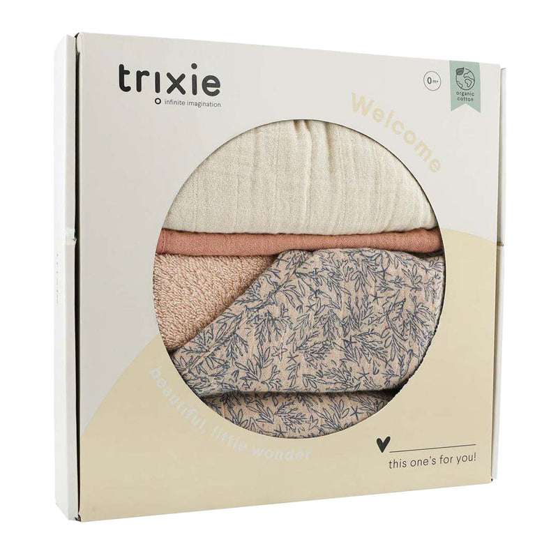 Afbeelding laden in galerijviewer, Trixie newborn geschenkdoos l - lovely leaves
