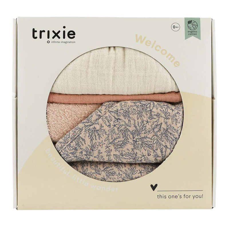 Afbeelding laden in galerijviewer, Trixie newborn geschenkdoos l - lovely leaves
