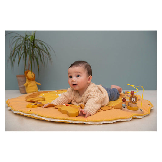Trixie speelmat activiteitenboog mr. lion - speelboog voor baby - zachte activiteitenboog - speeltapijt leeuw - geel
