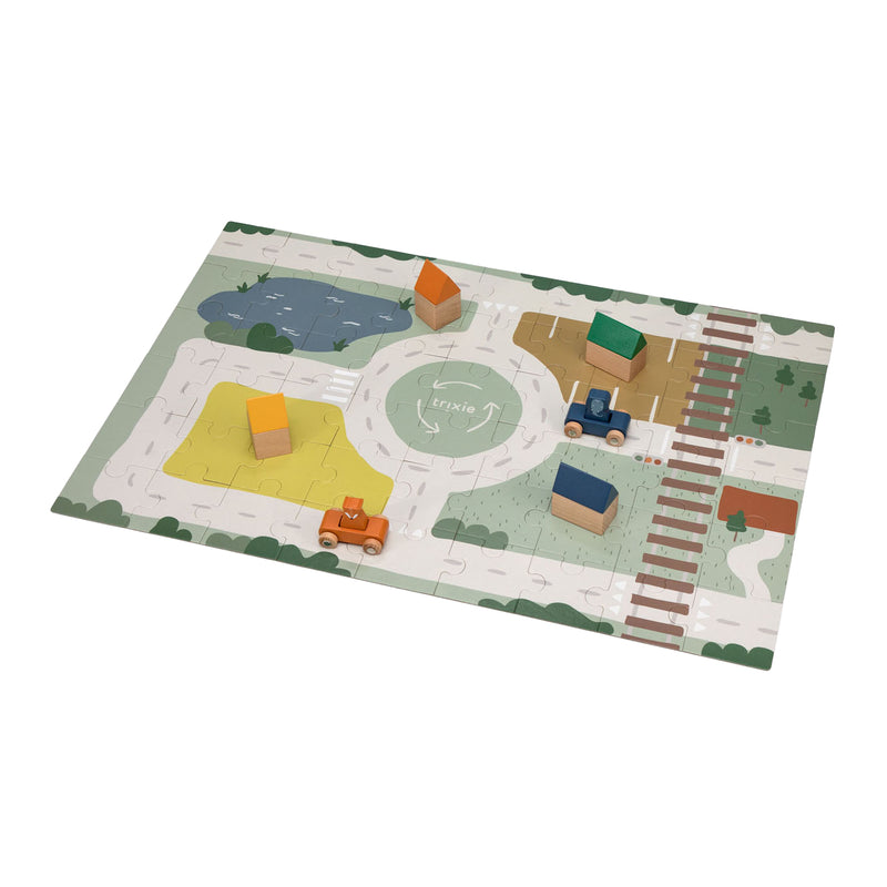 Afbeelding laden in galerijviewer, Trixie houten stratenpuzzel met accessoires
