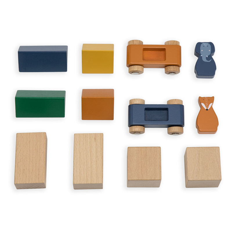 Afbeelding laden in galerijviewer, Trixie houten stratenpuzzel met accessoires

