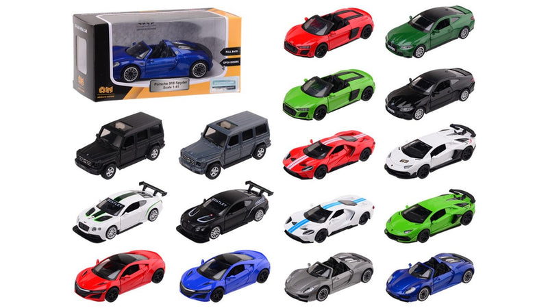 Afbeelding laden in galerijviewer, Johntoy absolute motors licentie supercar auto schaal circa 1:42- 14x6.5x7cm
