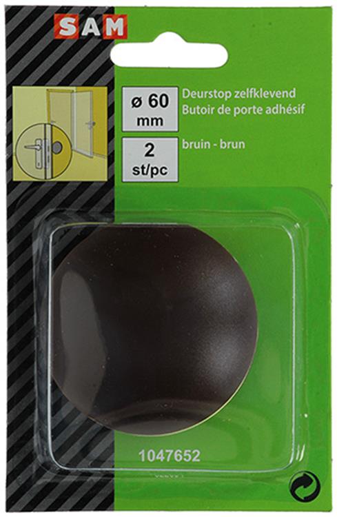 Afbeelding laden in galerijviewer, Mack 1047652 - deurstop zelfklevend bruin ø 60 mm 2 st pcs | 6 stuks

