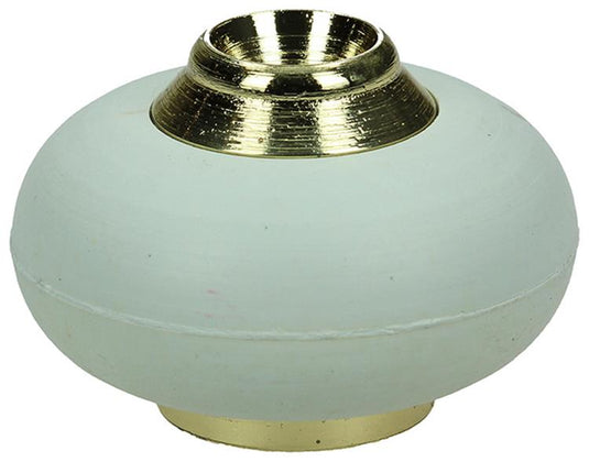 Mack 1047654 - deurstop met rubber vermessingd ø 30 mm 1 st pc | 6 stuks