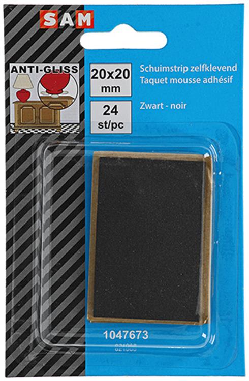 Afbeelding laden in galerijviewer, Mack 1047673 - schuimstrip zelfklevend zwart 20 x 20 mm 24 st pcs | 6 stuks
