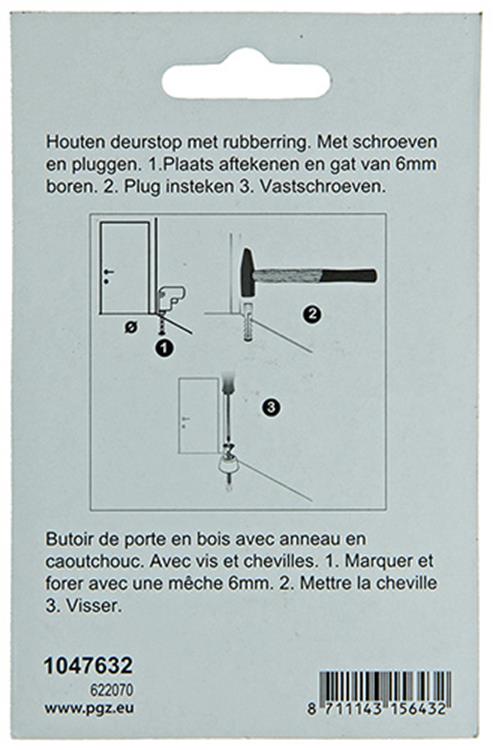 Afbeelding laden in galerijviewer, Mack 1047632 - deurstop rubber + schroef grijs 30 x 35 mm 2 st pcs | 6 stuks
