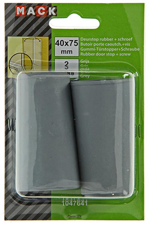 Afbeelding laden in galerijviewer, Mack 1047641 - deurstop rubber + schroef grijs 40 x 75 mm 2 st pcs | 6 stuks
