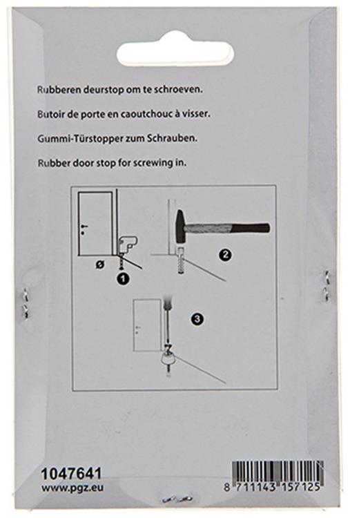 Afbeelding laden in galerijviewer, Mack 1047641 - deurstop rubber + schroef grijs 40 x 75 mm 2 st pcs | 6 stuks
